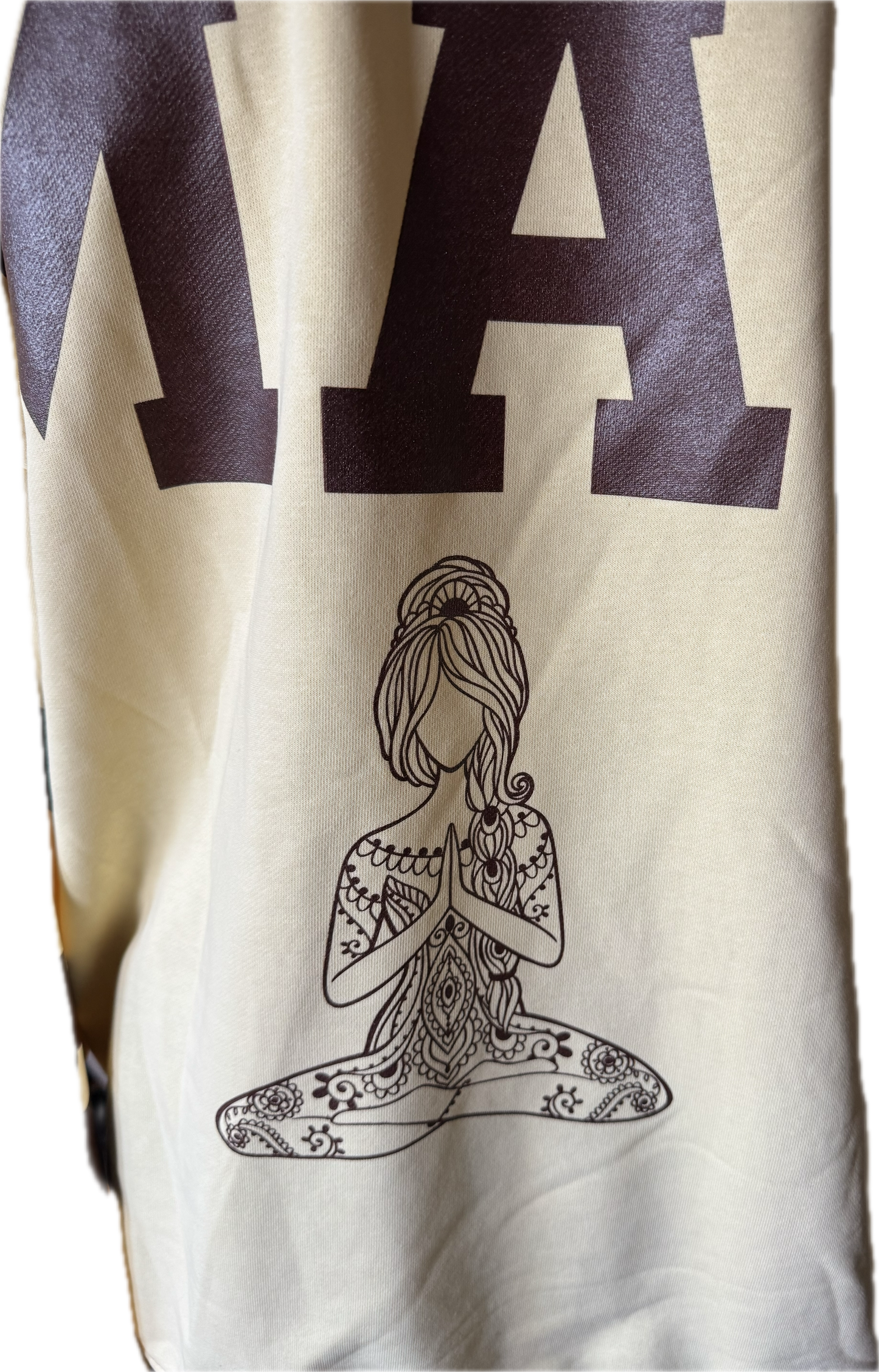 Sweatshirt Oversized, NAMASTE Schriftzug
