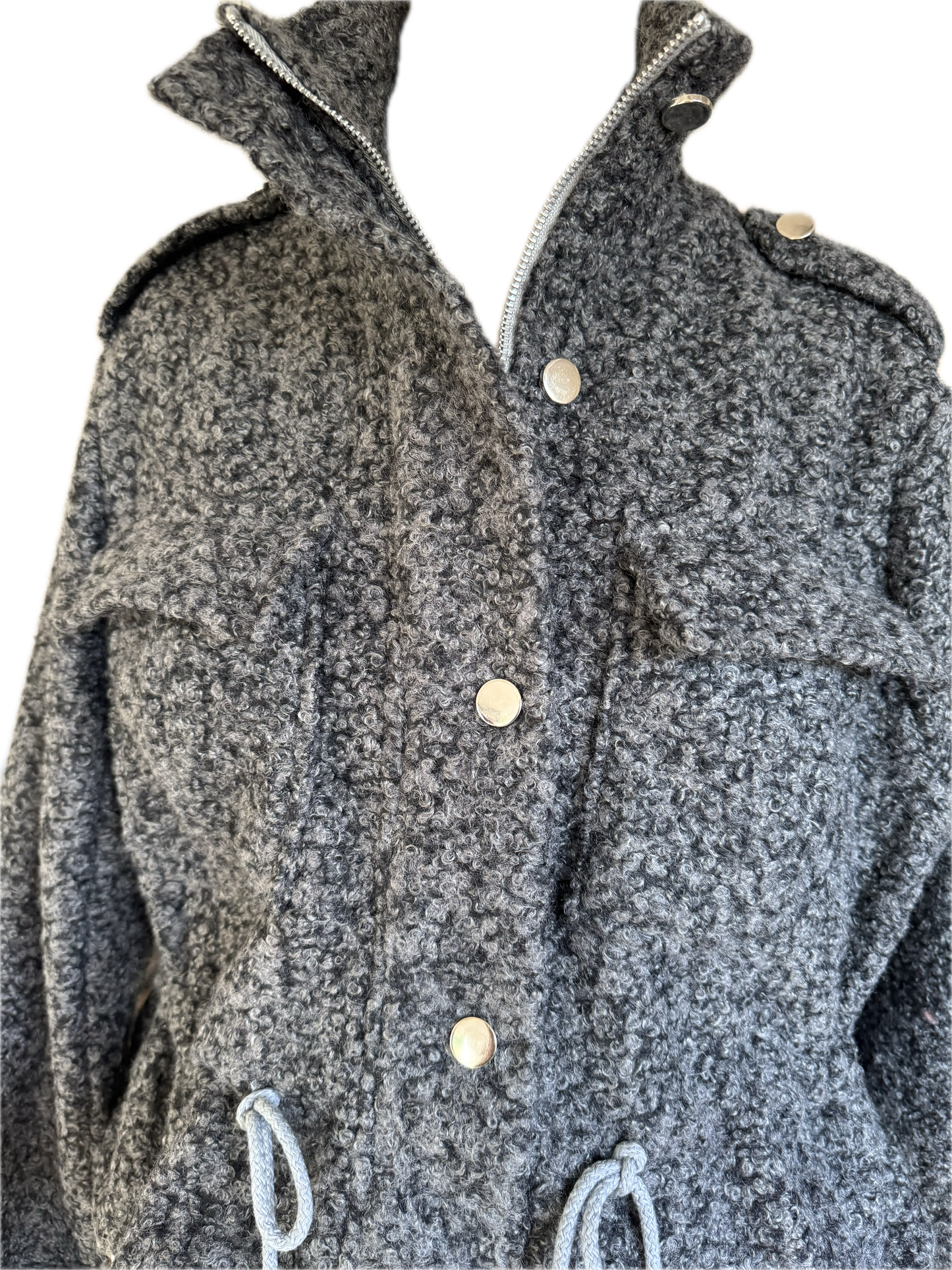 Kurze Jacke mit Stehkragen