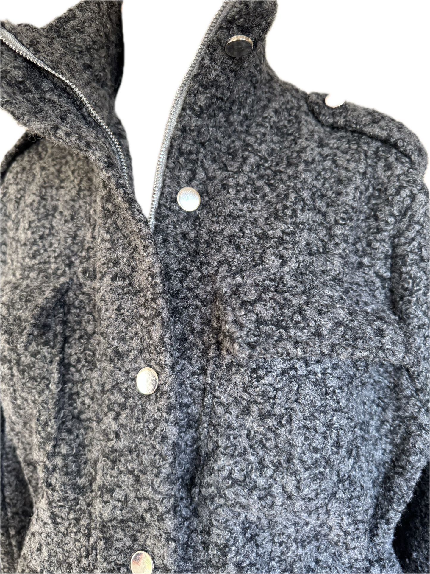 Kurze Jacke mit Stehkragen