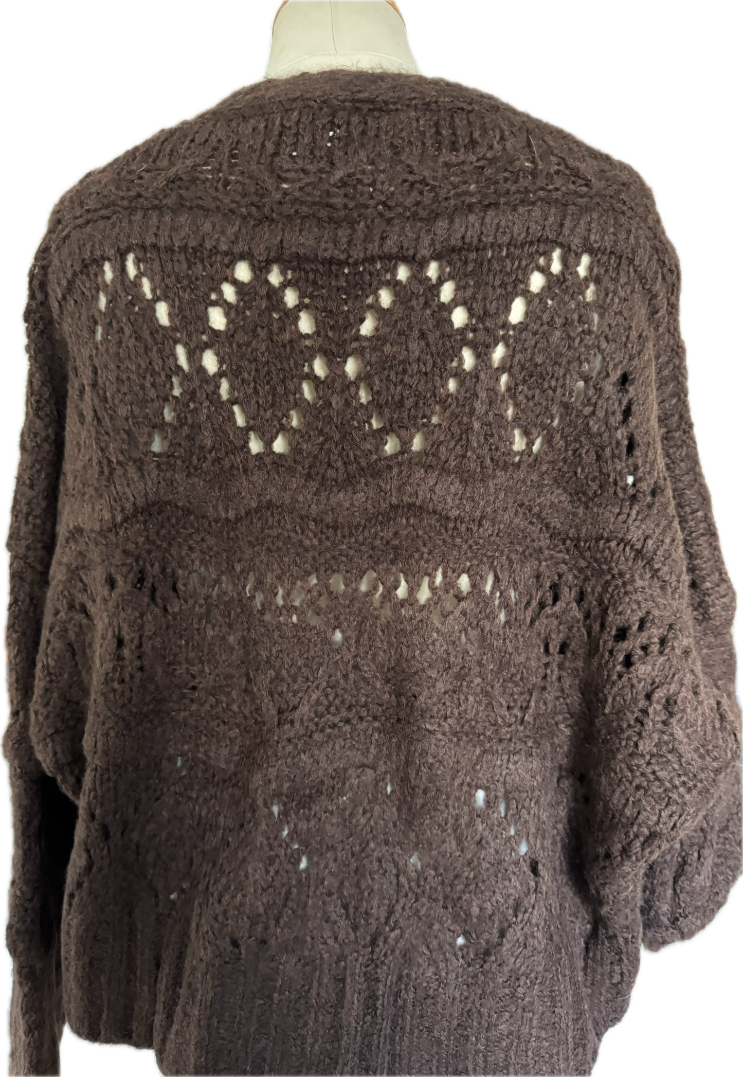 Strickjacke in schokobraun