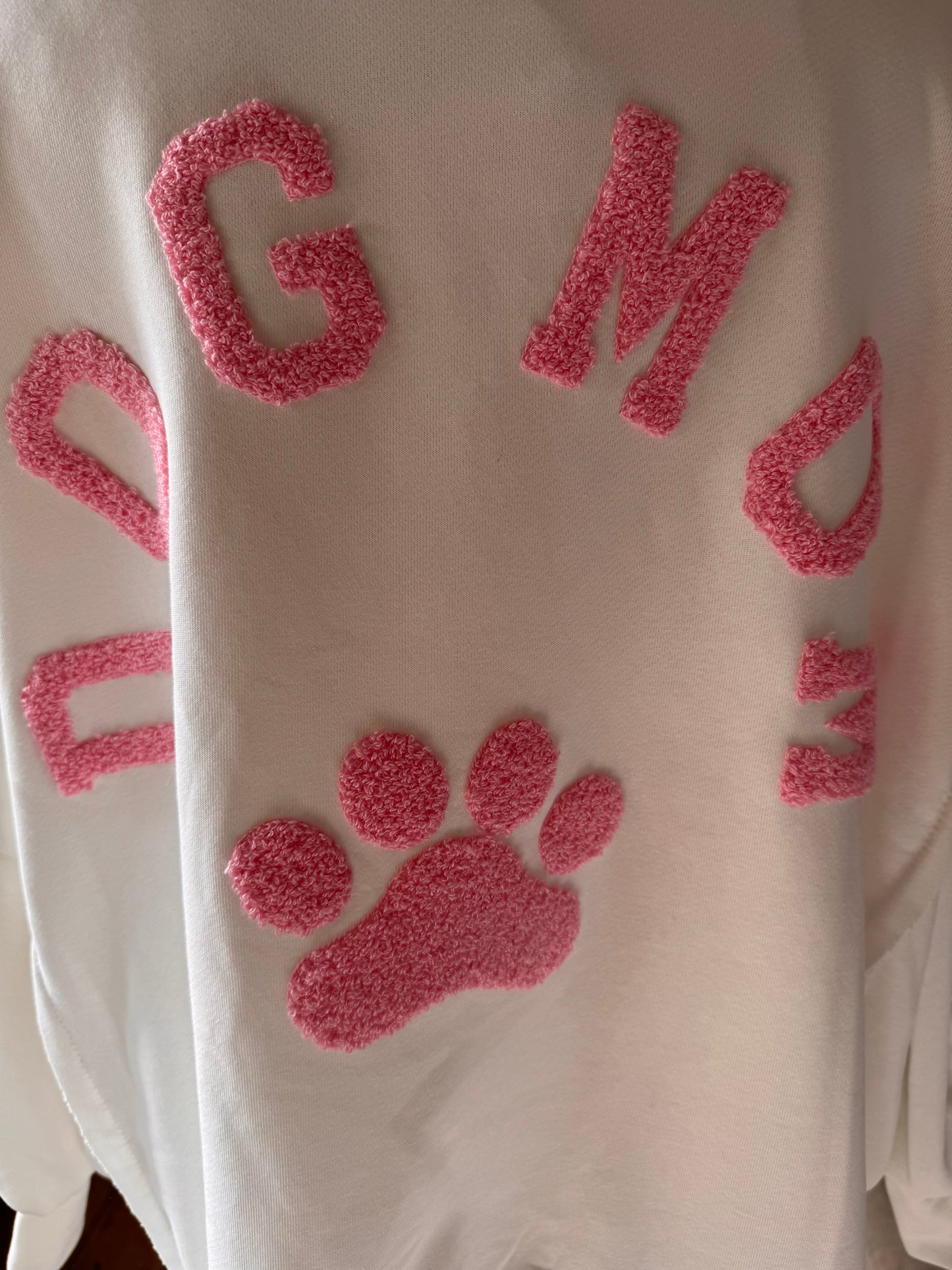 Oversized Sweatshirt, "DOGMOM" Schriftzug
