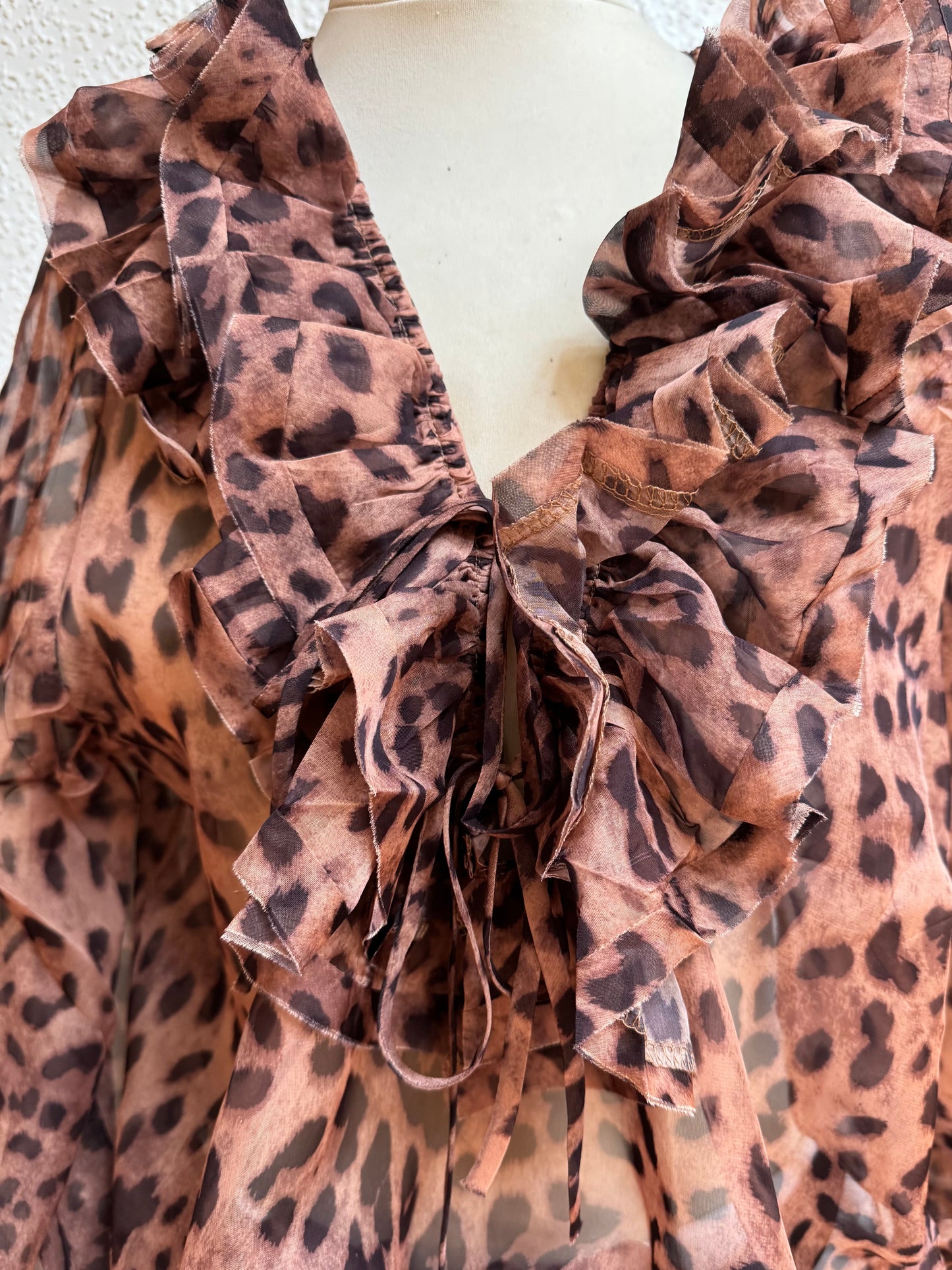 Bluse Animaldruck, Seidenmischung NEU