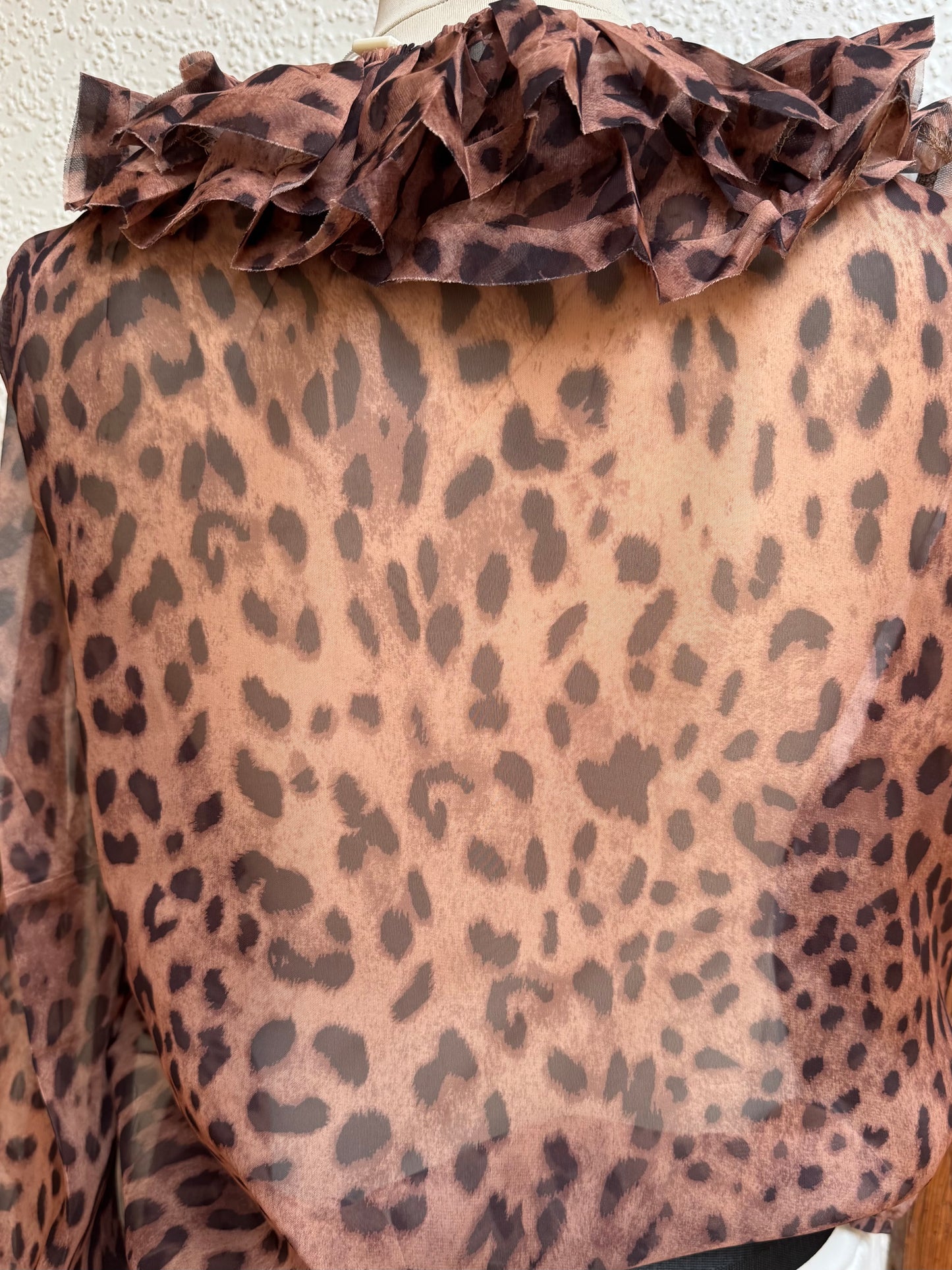 Bluse Animaldruck, Seidenmischung NEU