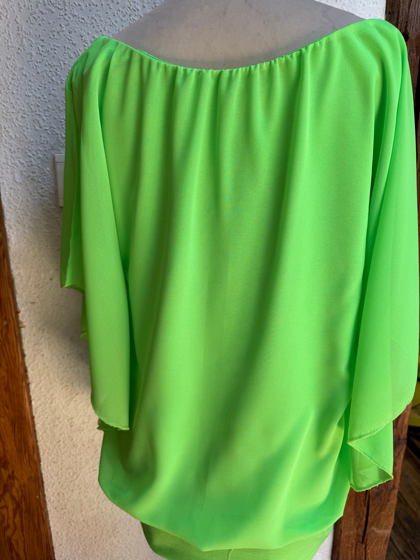 Blusenshirt in neongrün