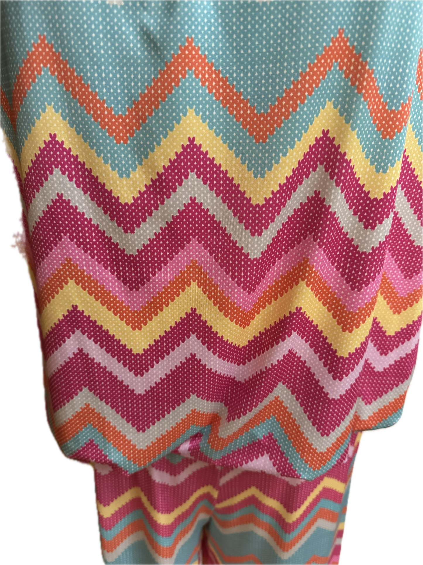 Top/Bluse im Tickzackmuster   REDUZIERT