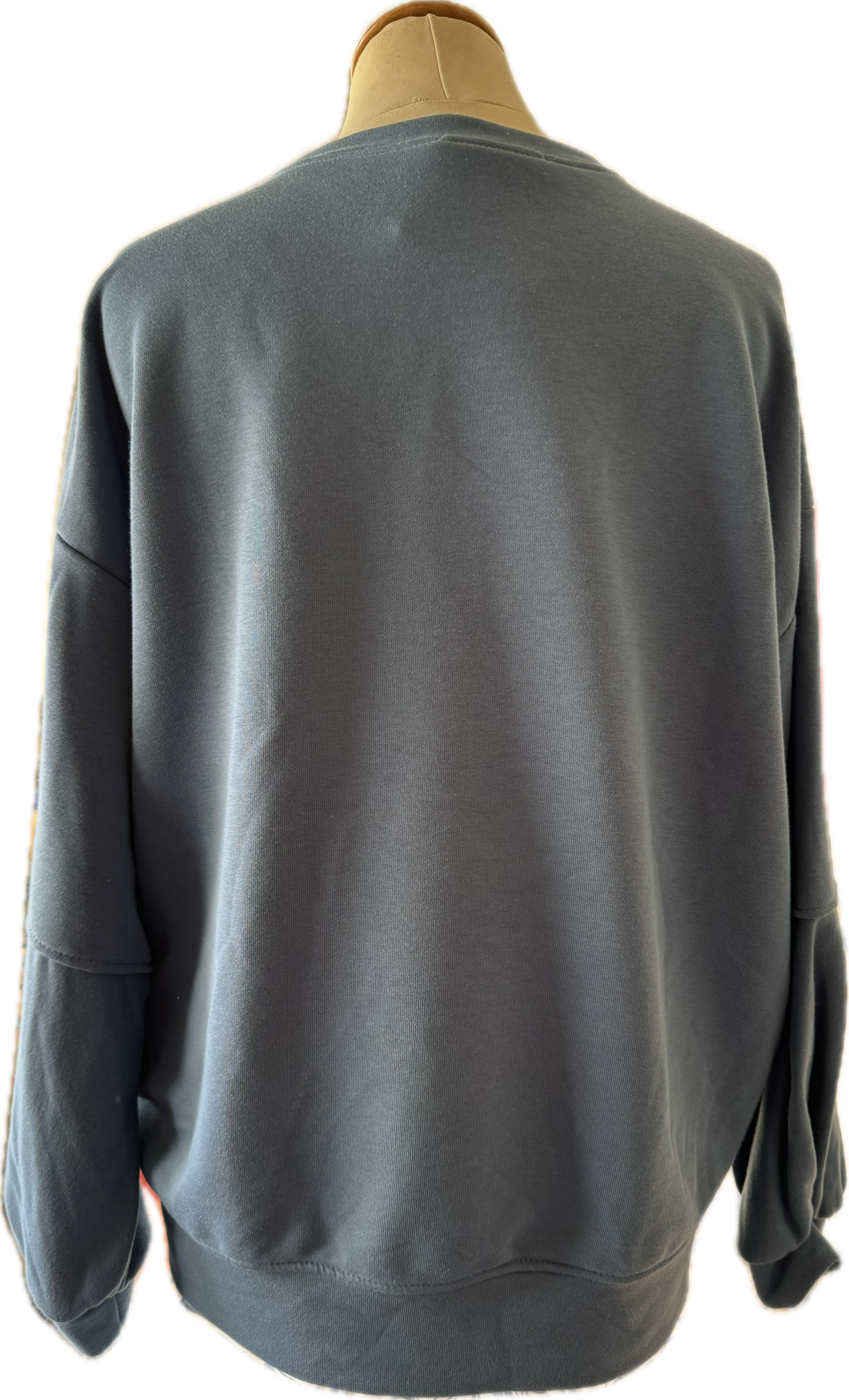 Oversized Sweatshirt , uni weiß oder rauchblau
