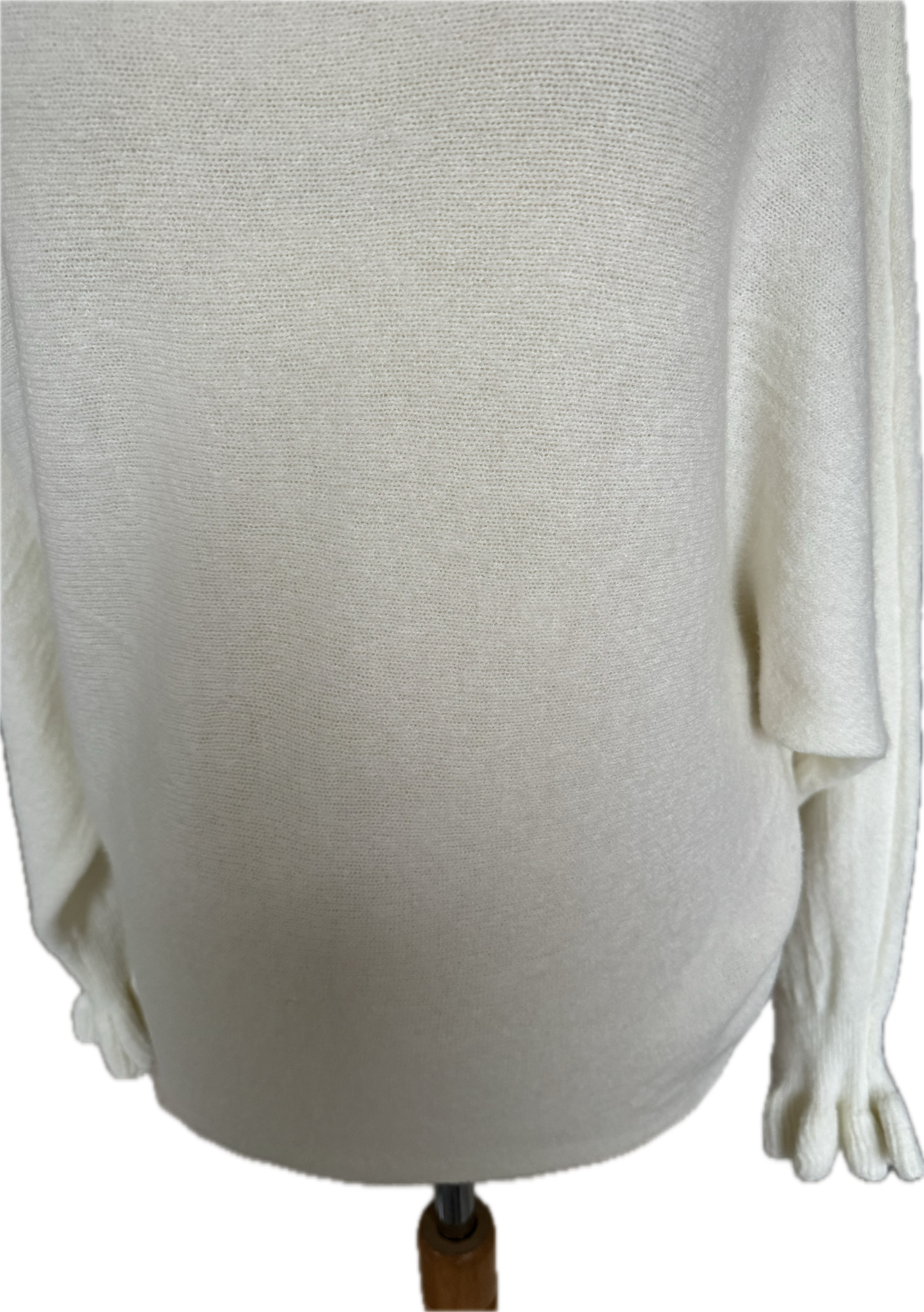 Leichter Pulli in pink und wollweiß