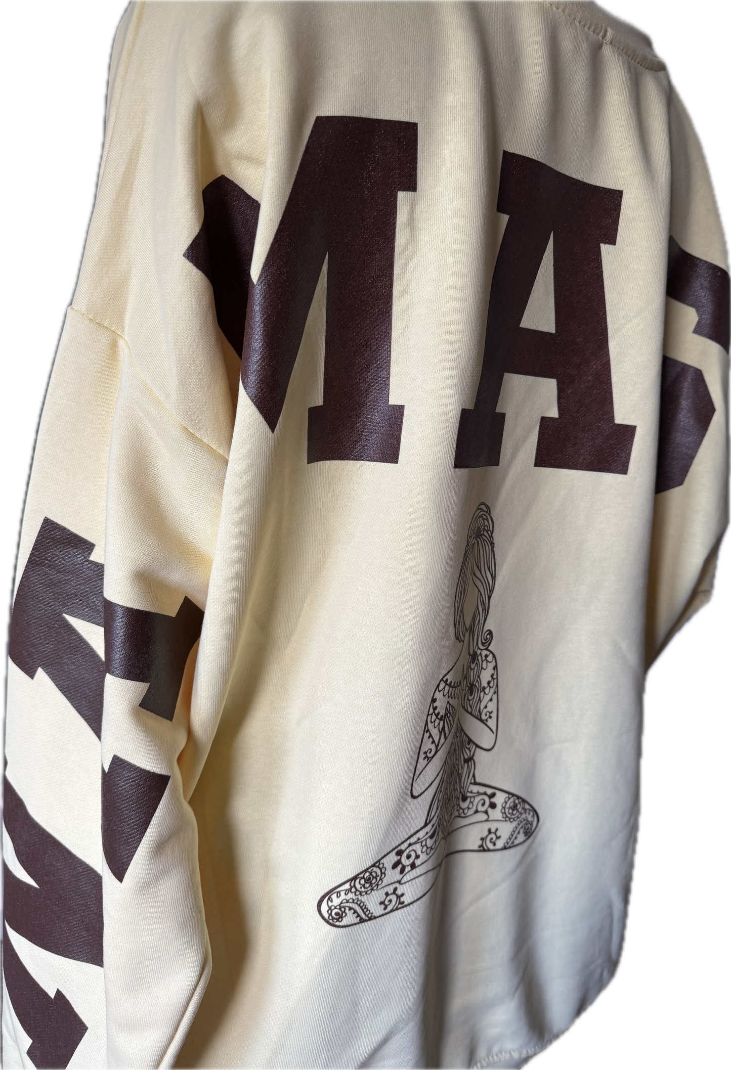 Sweatshirt  Oversized,  NAMASTE Schriftzug
