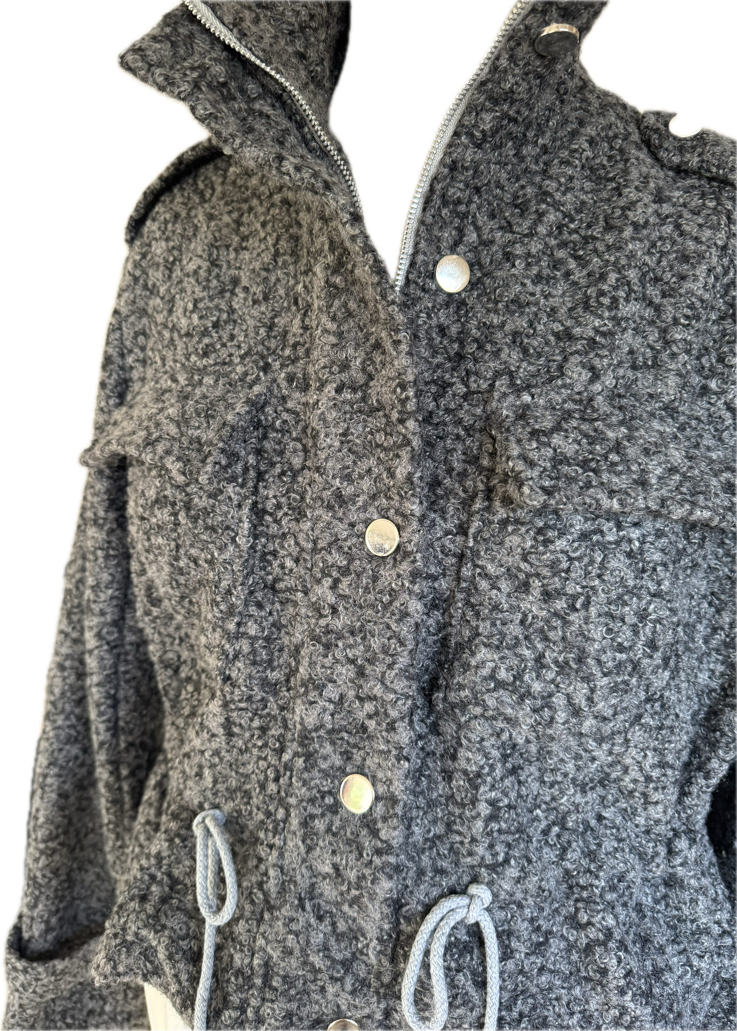 Kurze Jacke mit Stehkragen