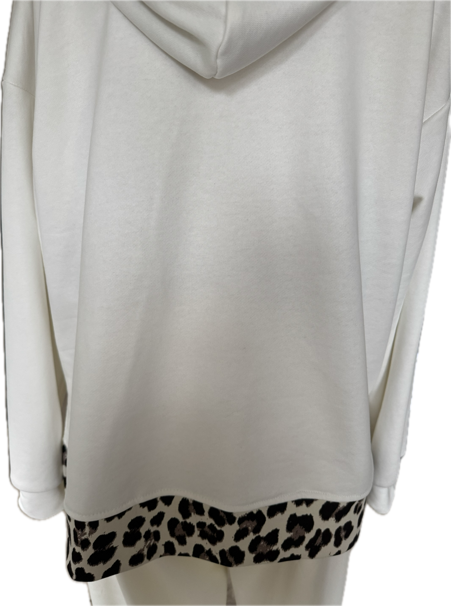 Hoodie in wine mit animal oder in creme mit animal