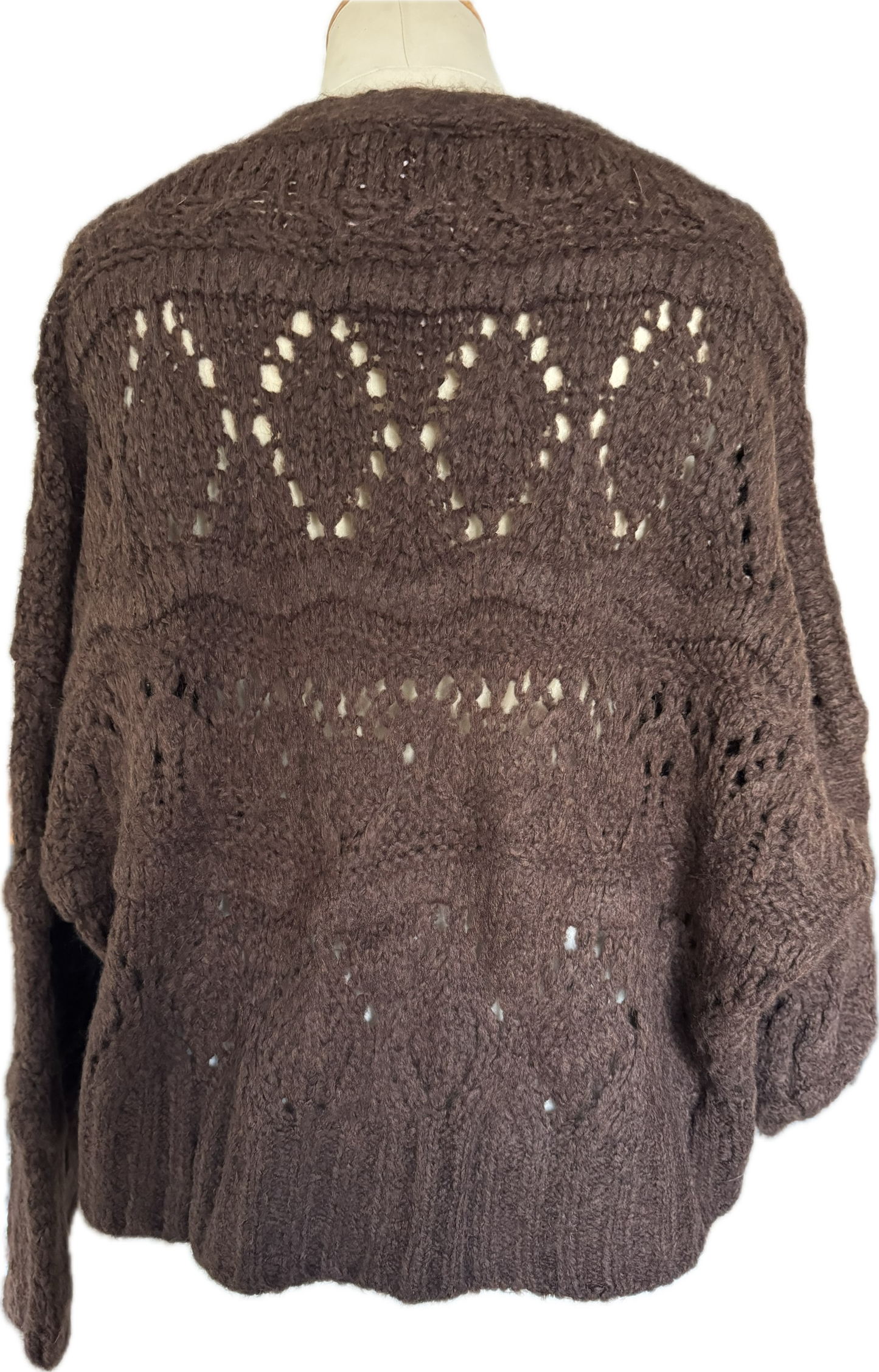 Strickjacke in schokobraun