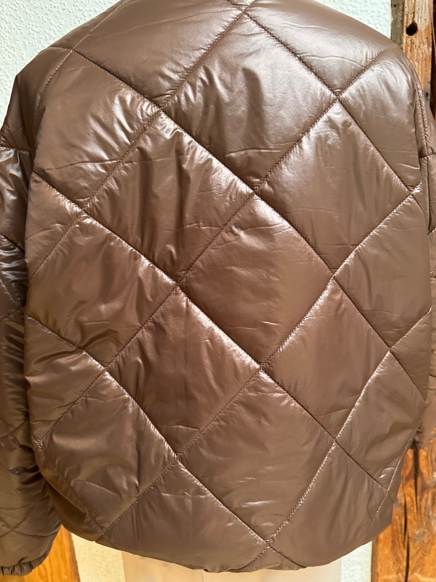 Ganz leichter Wendeblouson in schokobraun