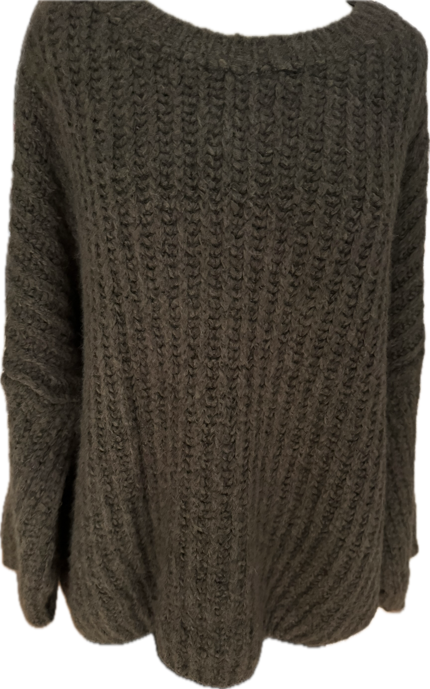 Oversized Pulli in Rippenoptik