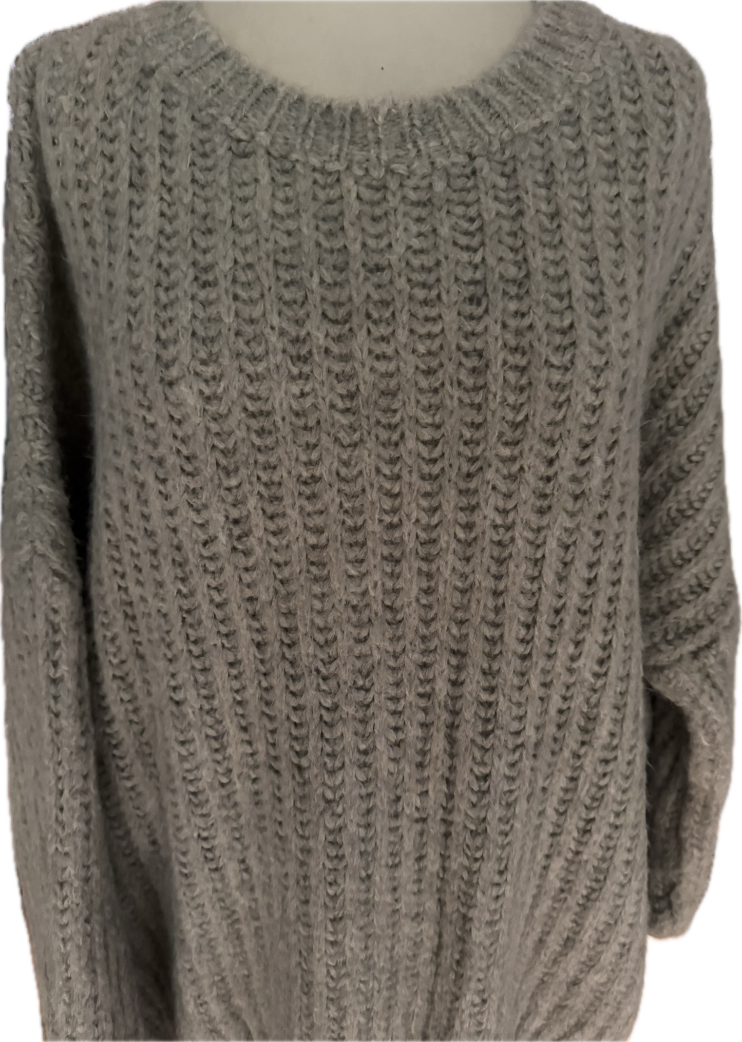 Oversized Pulli in Rippenoptik