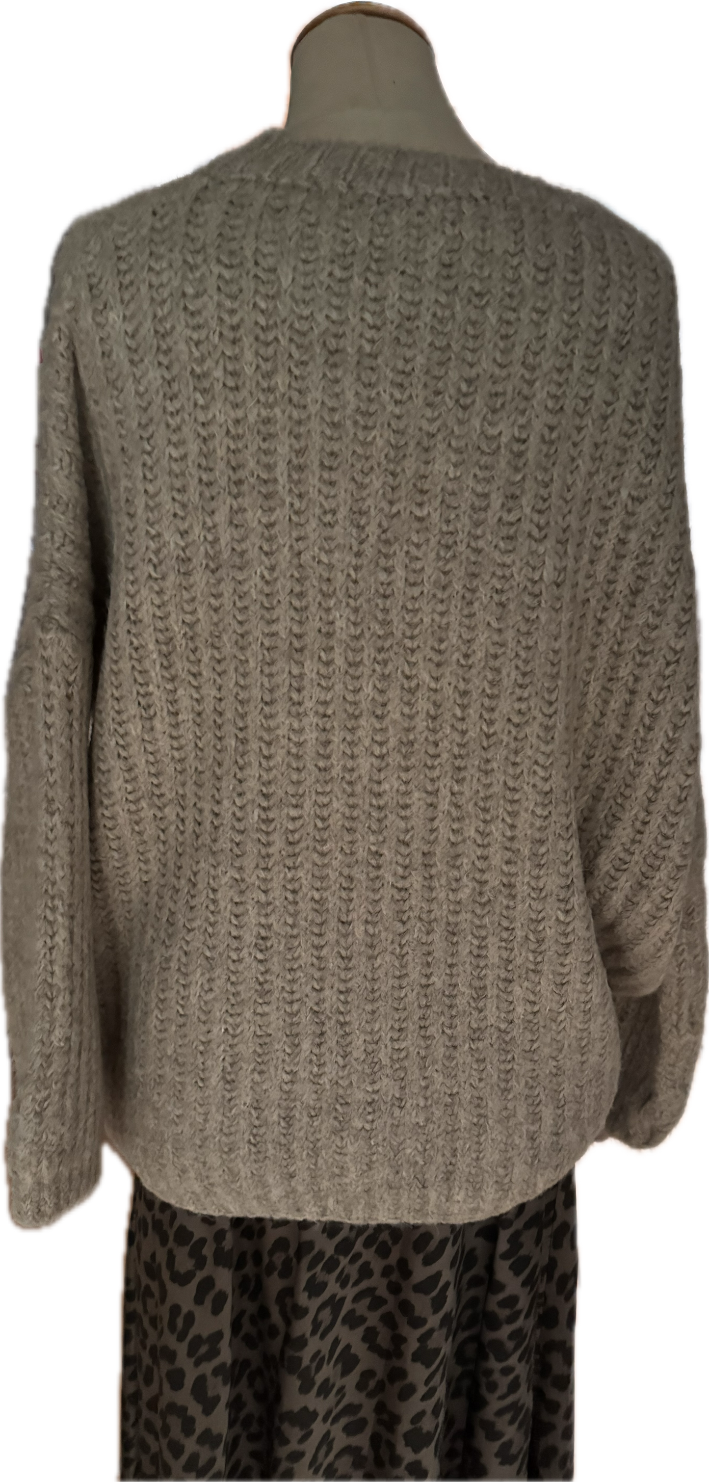 Oversized Pulli in Rippenoptik