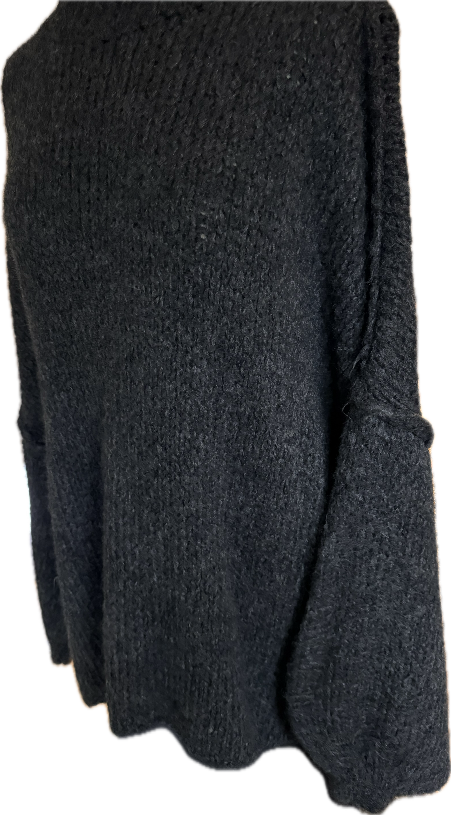 Flauschiger Pulli in schoko und anthrazit