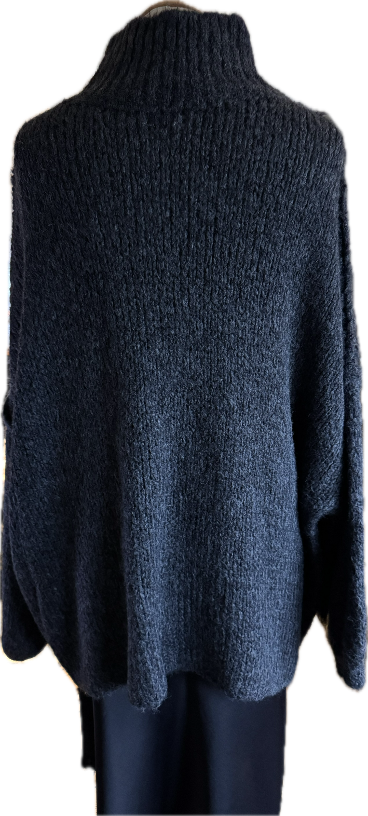 Flauschiger Pulli in schoko und anthrazit