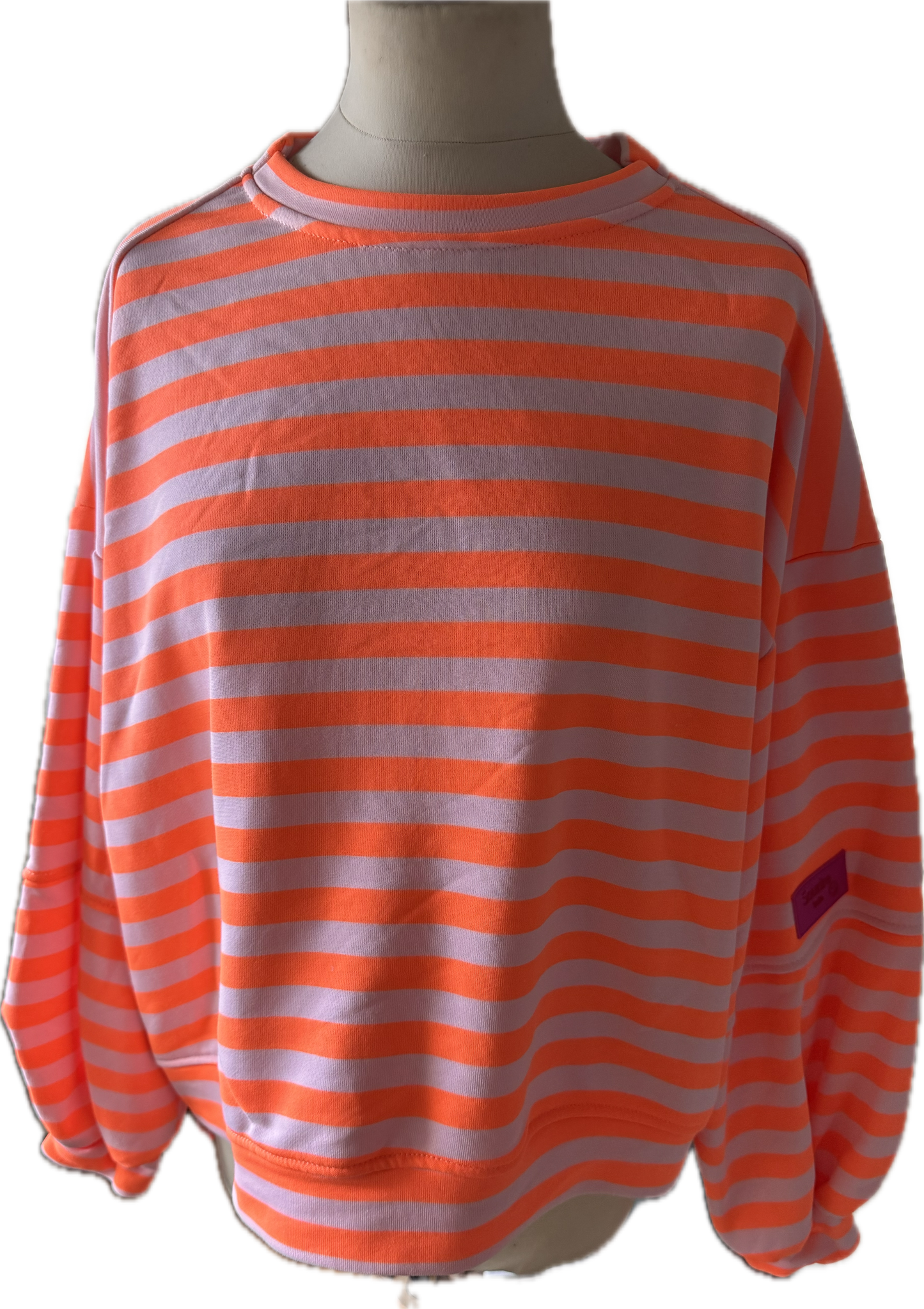 Sweatshirt, Streifen, leger geschnitten