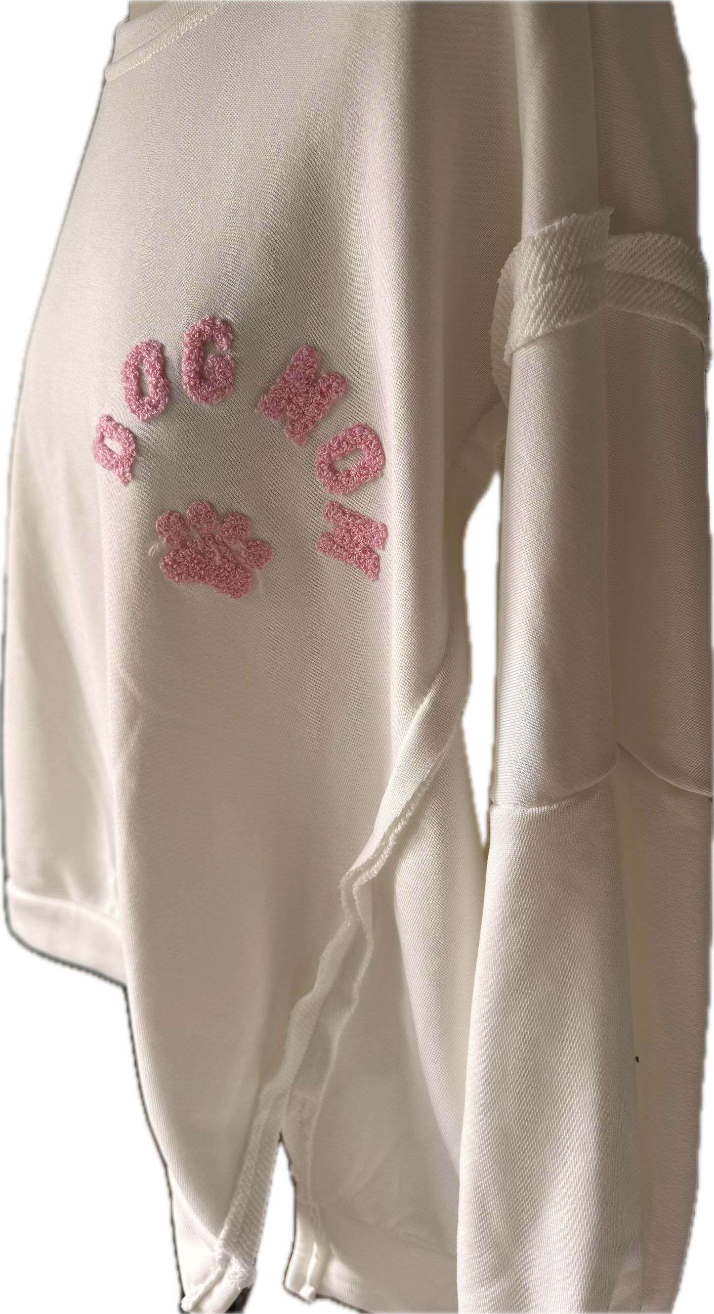 Oversized Sweatshirt, "DOGMOM" Schriftzug