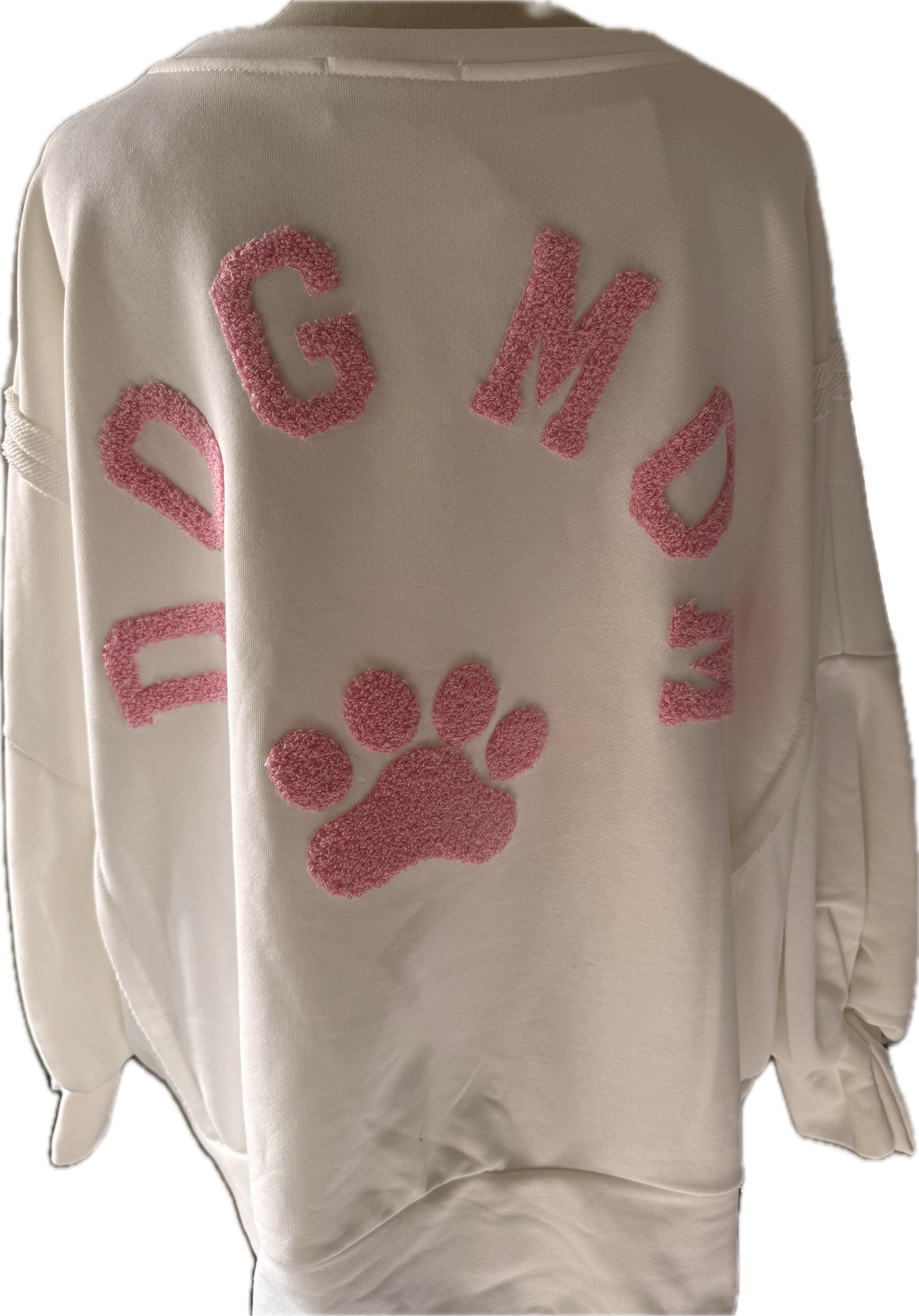 Oversized Sweatshirt, "DOGMOM" Schriftzug