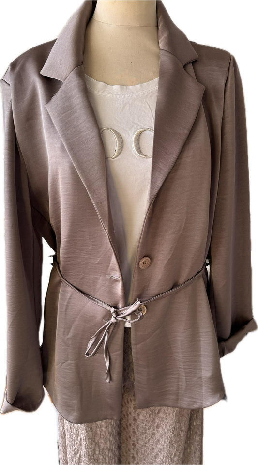 Blazerjacke mit Bindegürtel