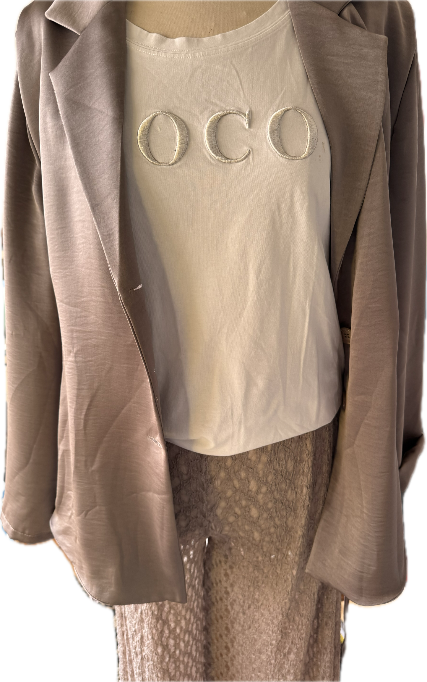 Blazerjacke mit Bindegürtel