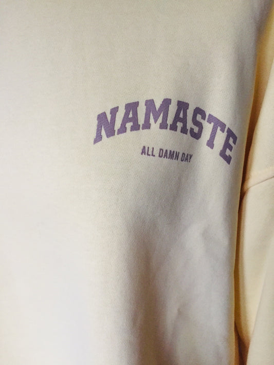 Sweatshirt mit "Namaste" Aufdruck,   BESTSELLER, wieder da