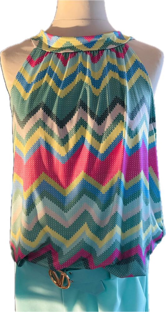 Bluse/Top im  Zickzackmuster,   REDUZIERT