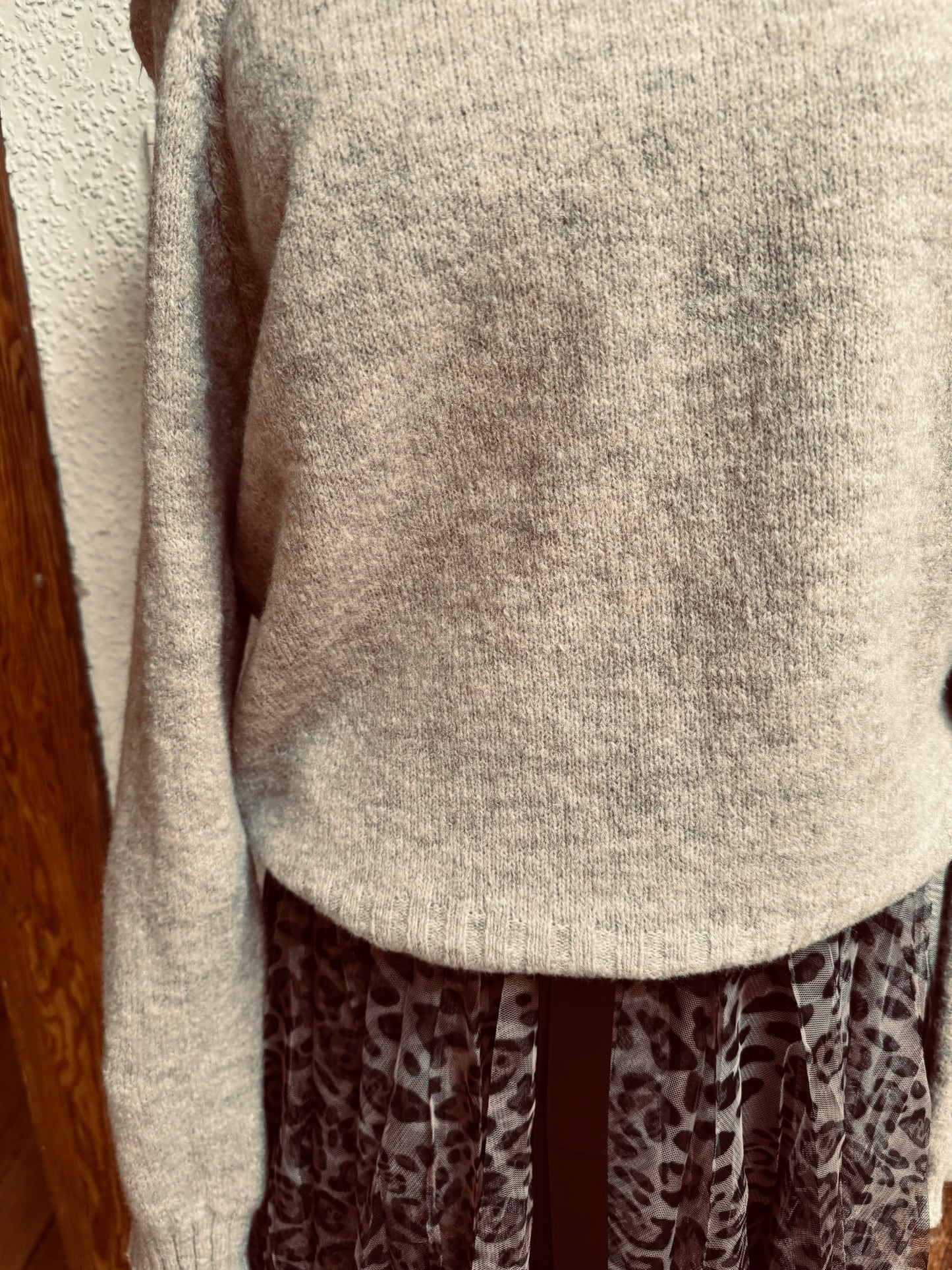 Pulli mit breitem Carmenausschnitt