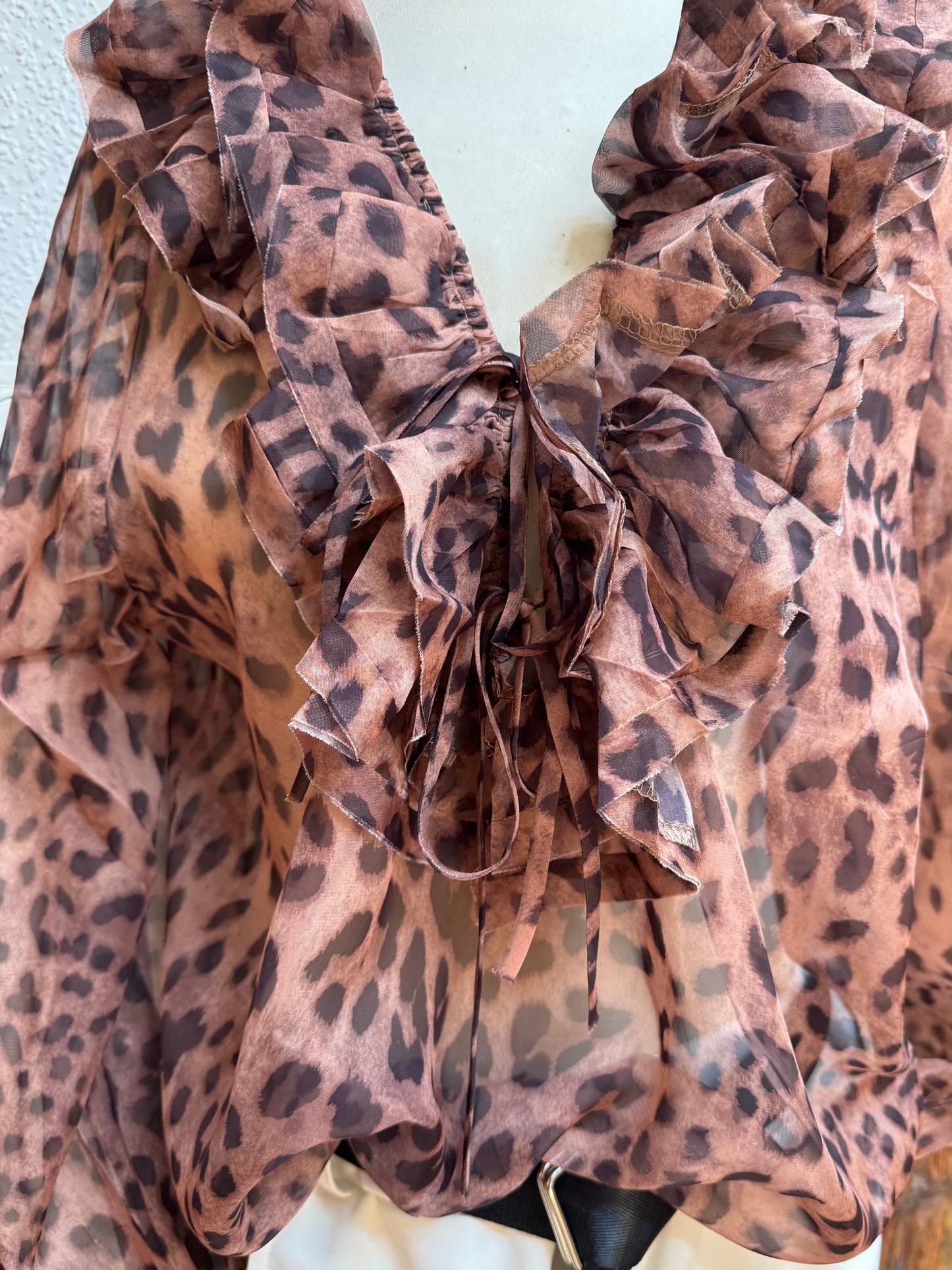 Bluse Animaldruck, Seidenmischung     NEU
