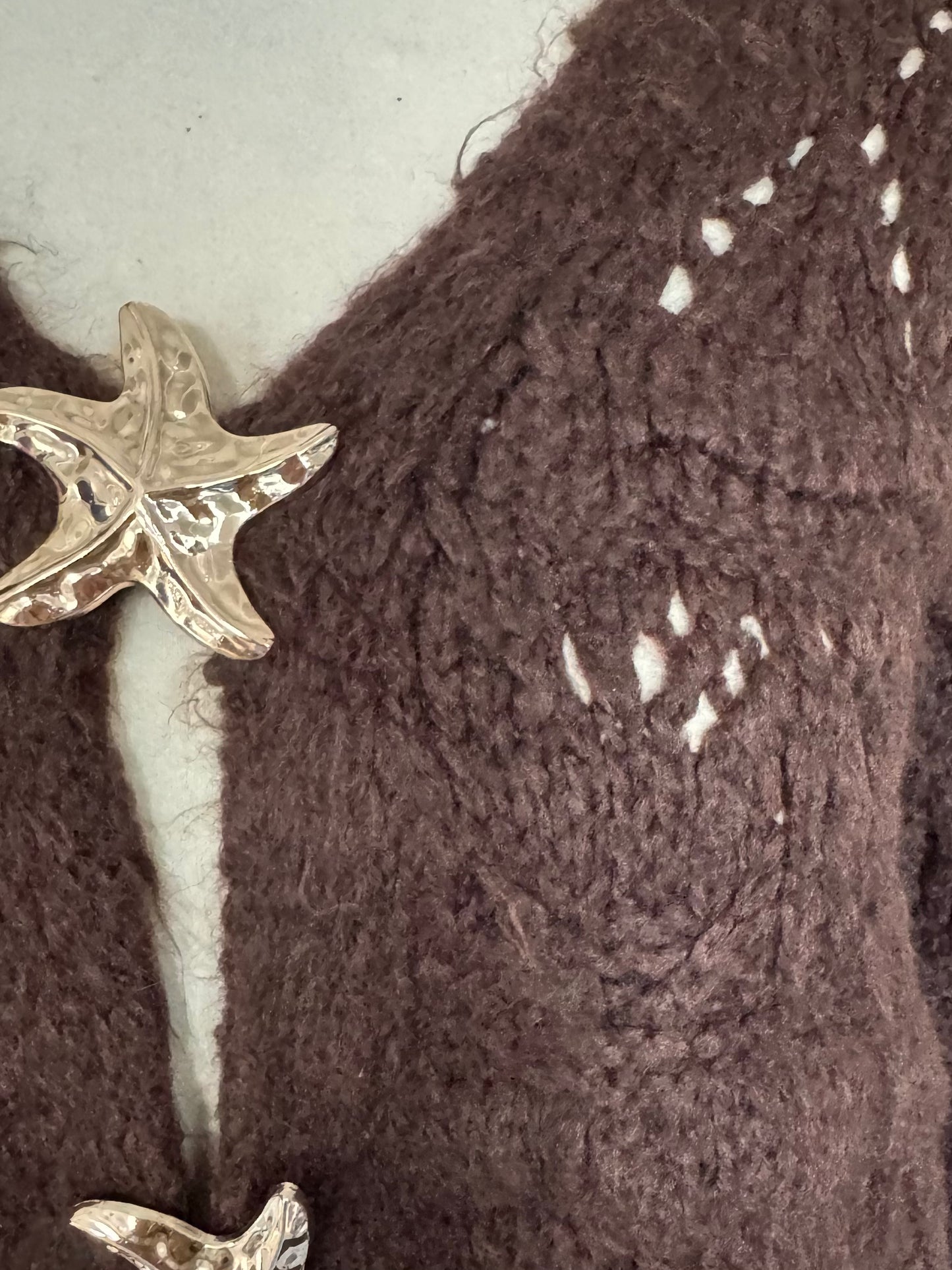 Strickjacke in schokobraun