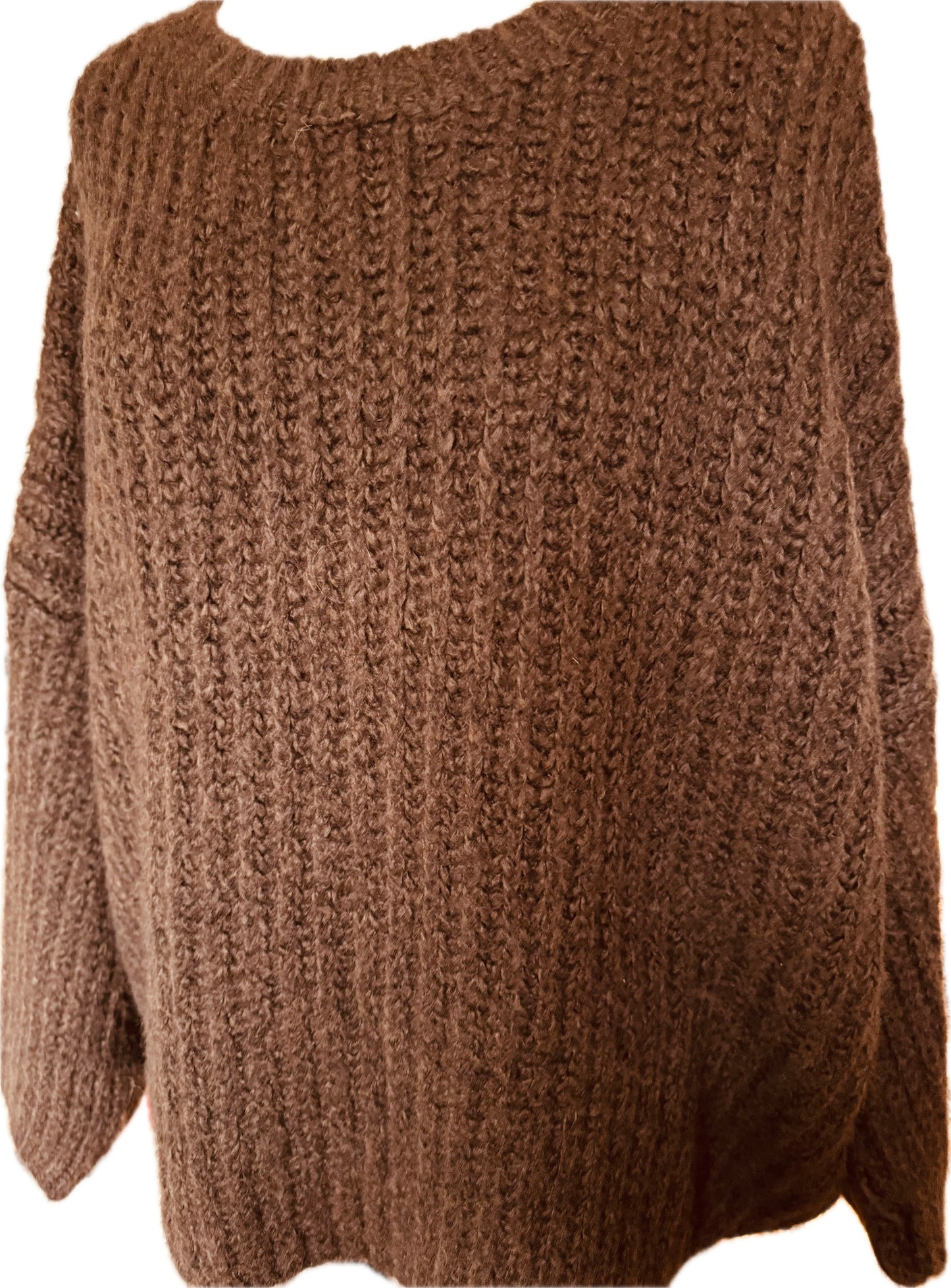 Oversized Pulli in Rippenoptik