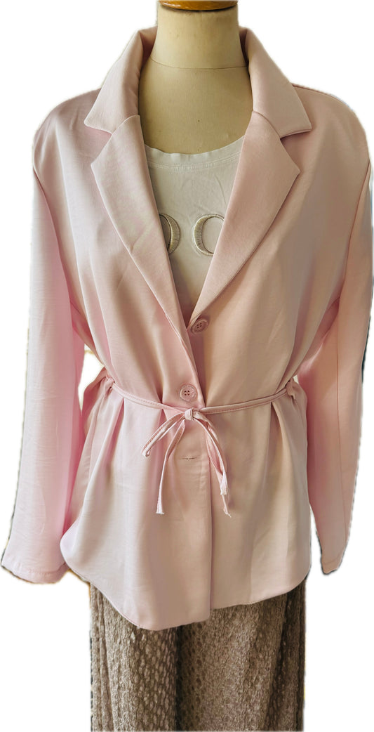 Blazerjacke mit Bindegürtel