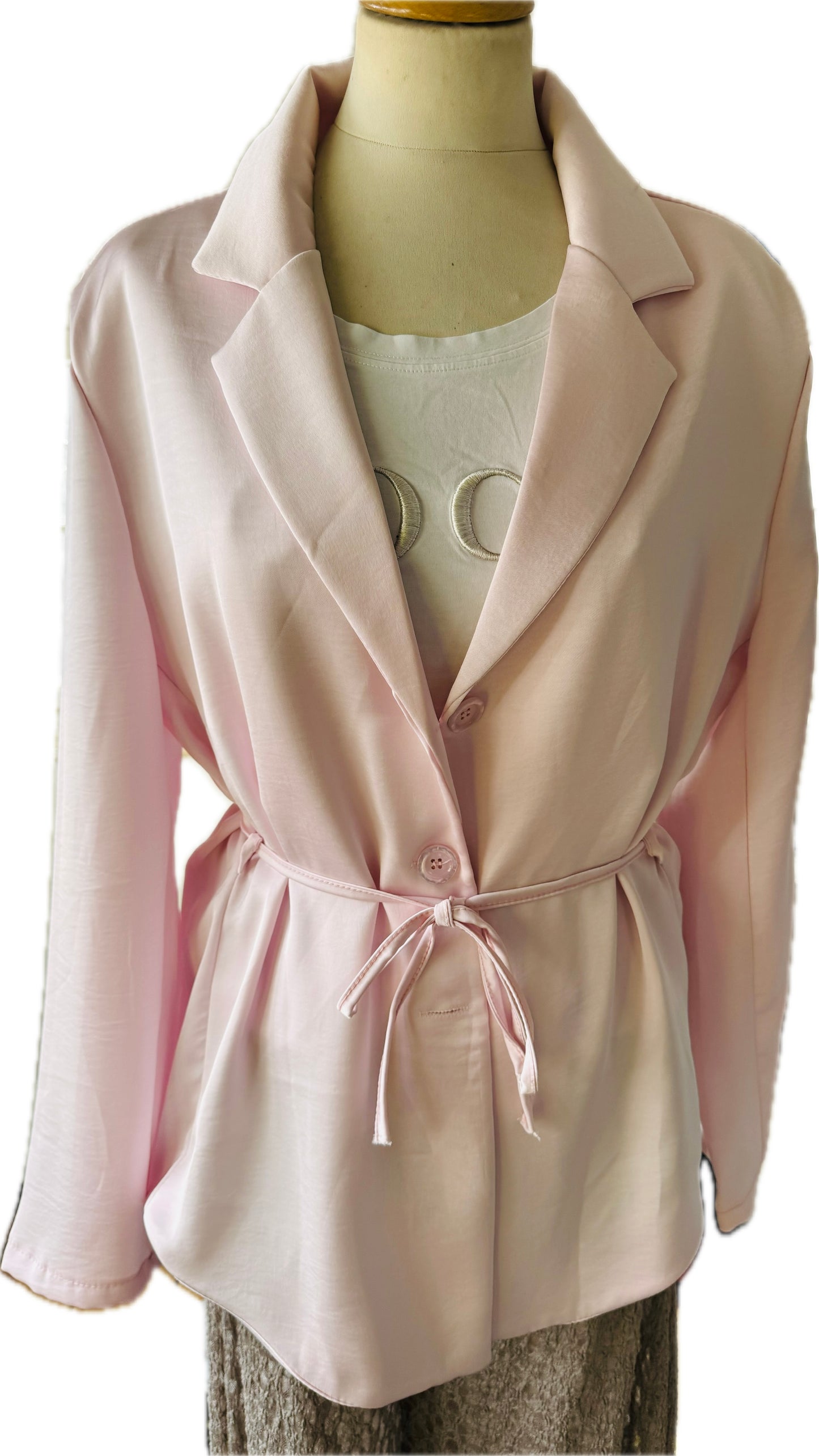 Blazerjacke mit Bindegürtel