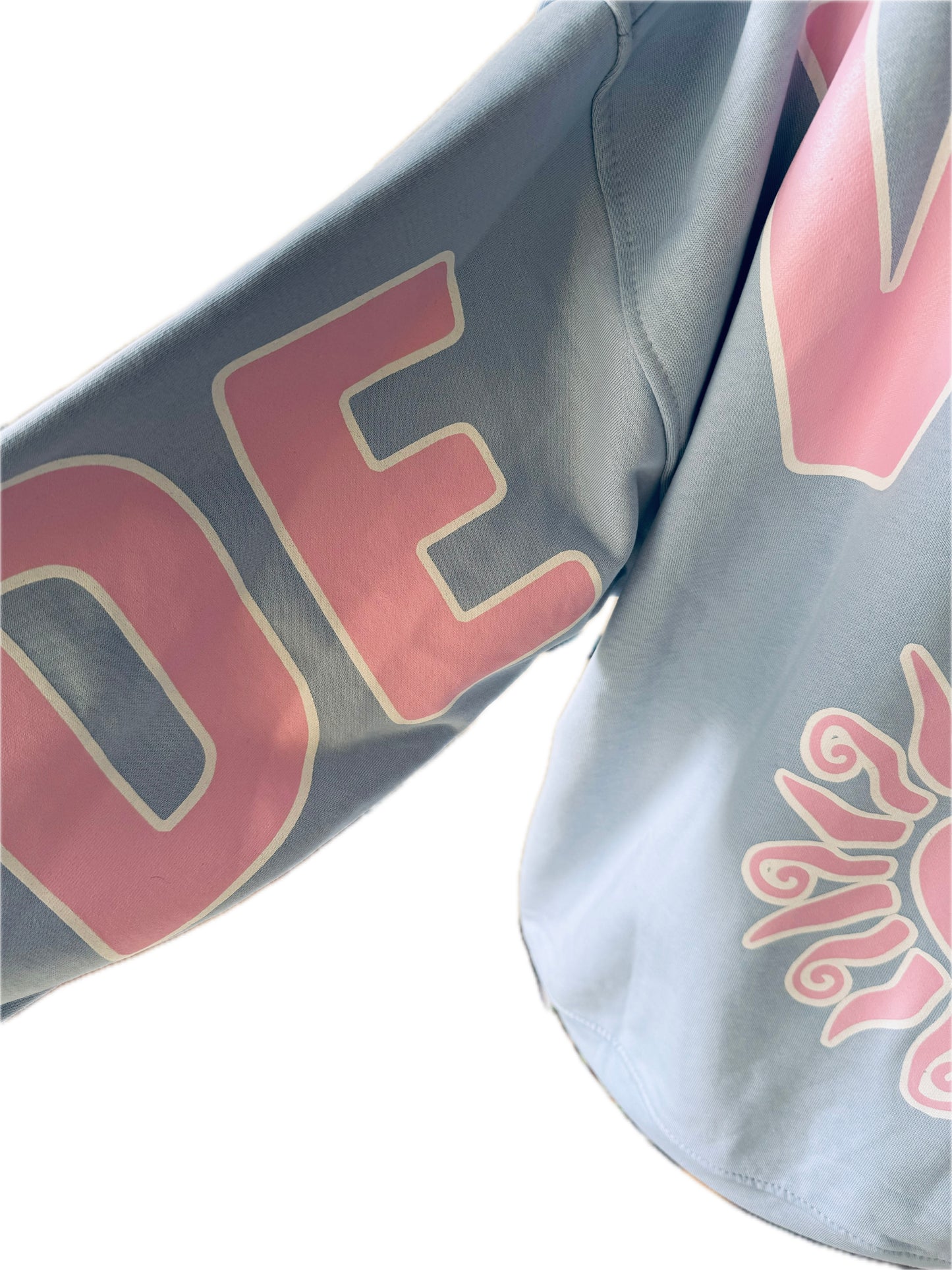 Sweatshirt mit großem Druck hinten und kleinem vorn